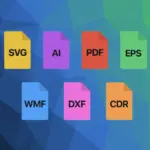 Lista de diferentes tipos de archivo de vectores.